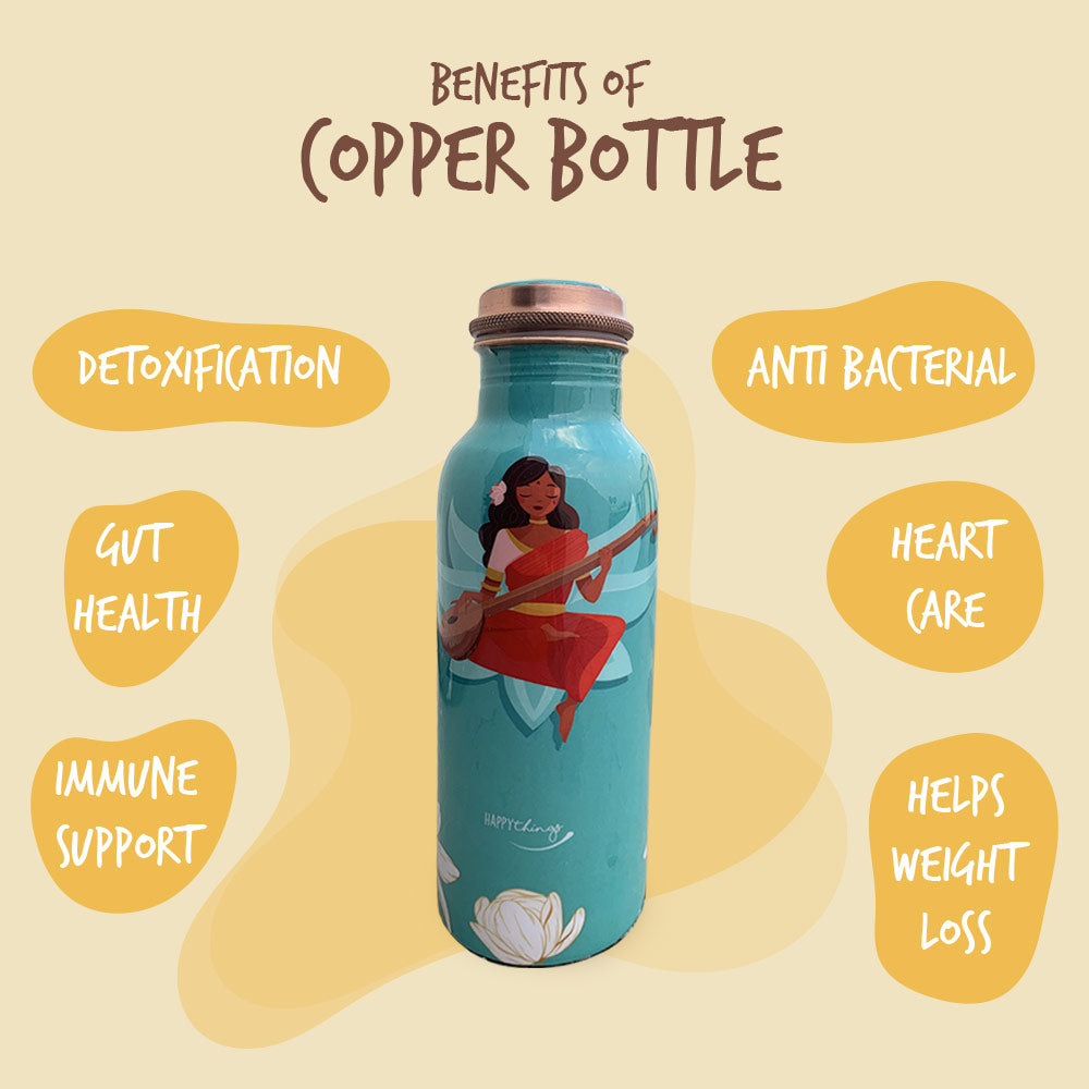 Devi Meenakari Copper Bottle