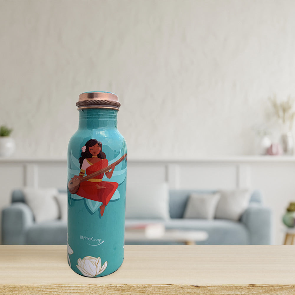 Devi Meenakari Copper Bottle