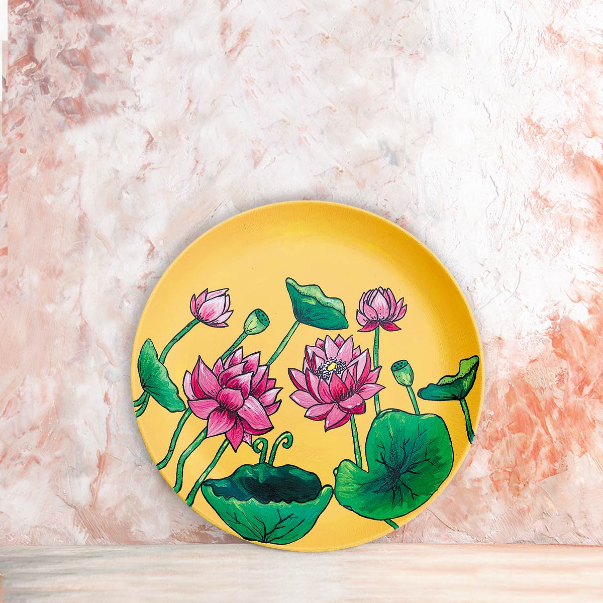 Beautiful Pichwai Art Hand-painted - Wall Plates for Home Decor & Gifting