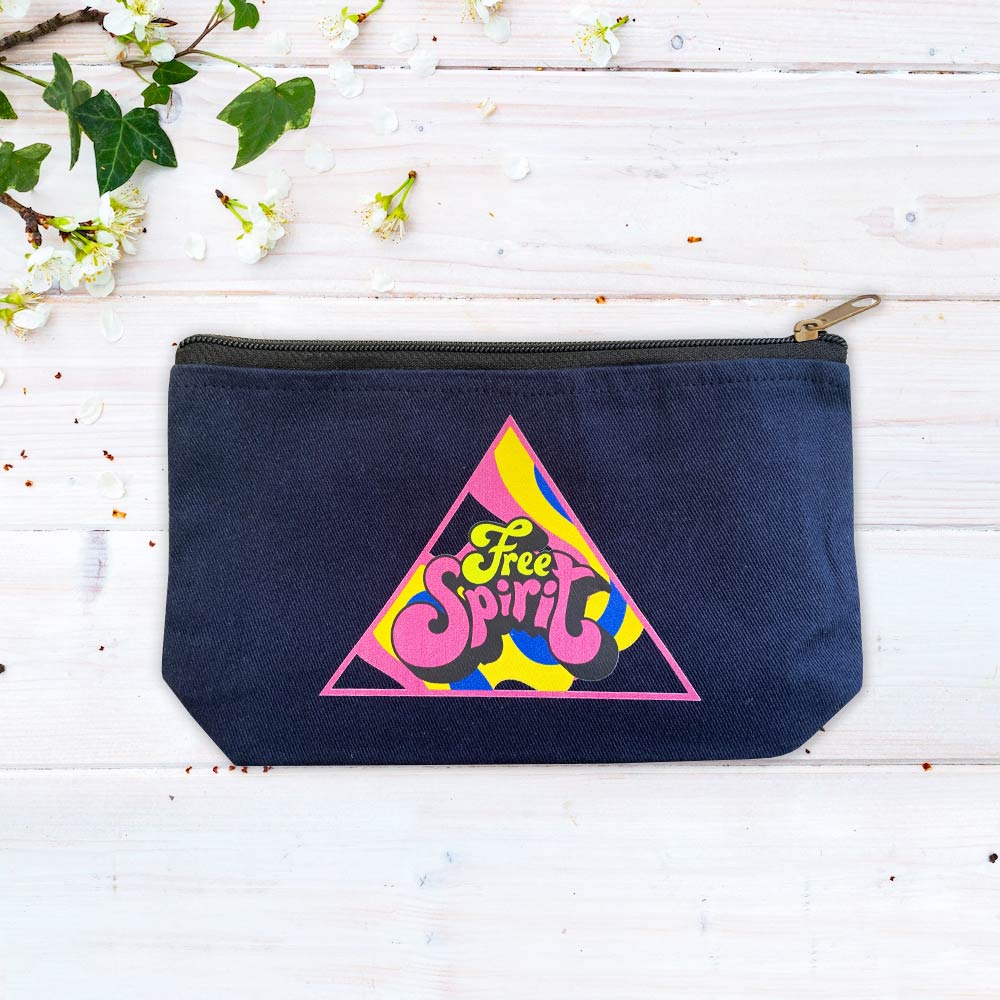 Free Spirit Multi-Purpose Blue Cotton Pouch