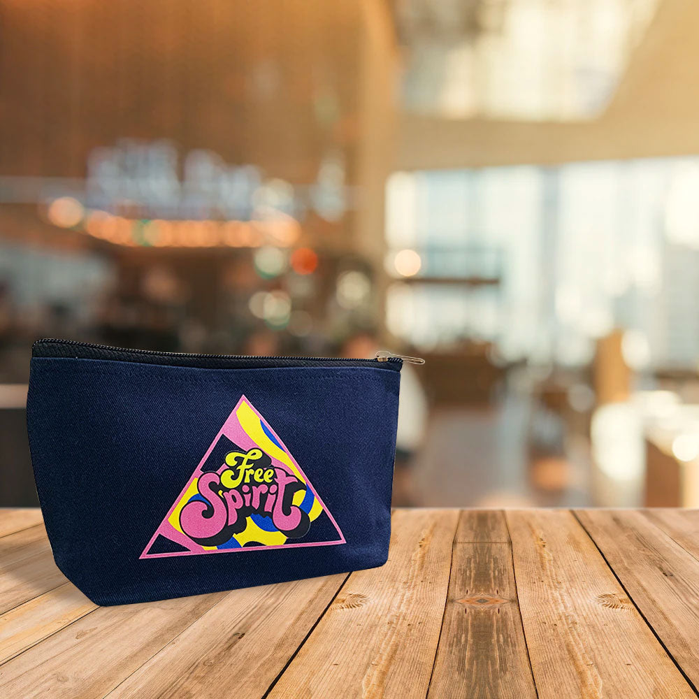 Free Spirit Multi-Purpose Blue Cotton Pouch