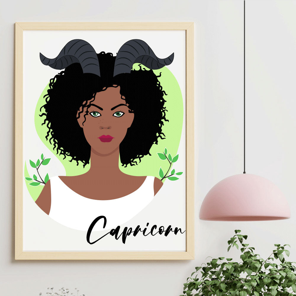 Capricorn Girl Poster
