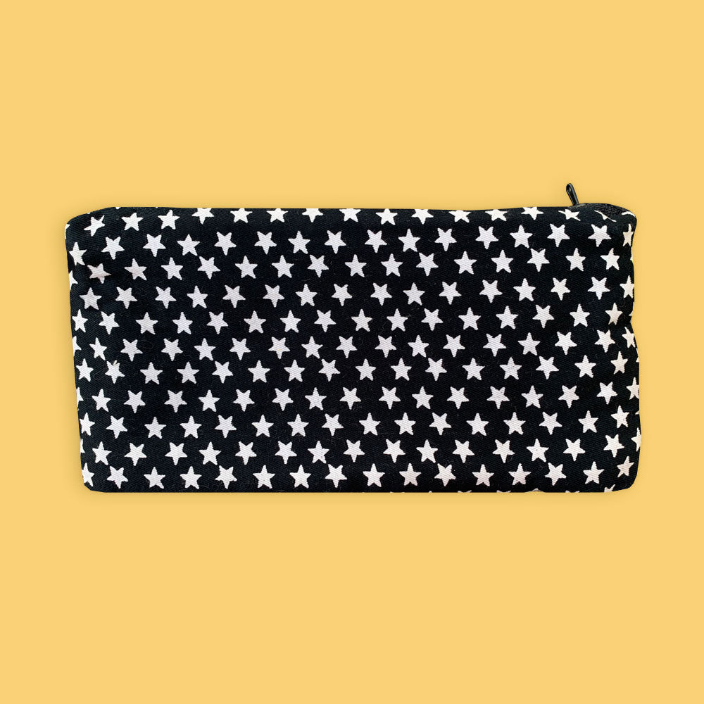 Trendy Star Multi-Purpose Black Canvas Pouch