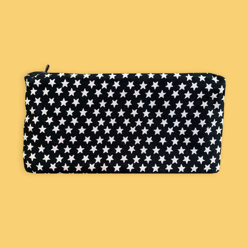Trendy Star Multi-Purpose Black Canvas Pouch