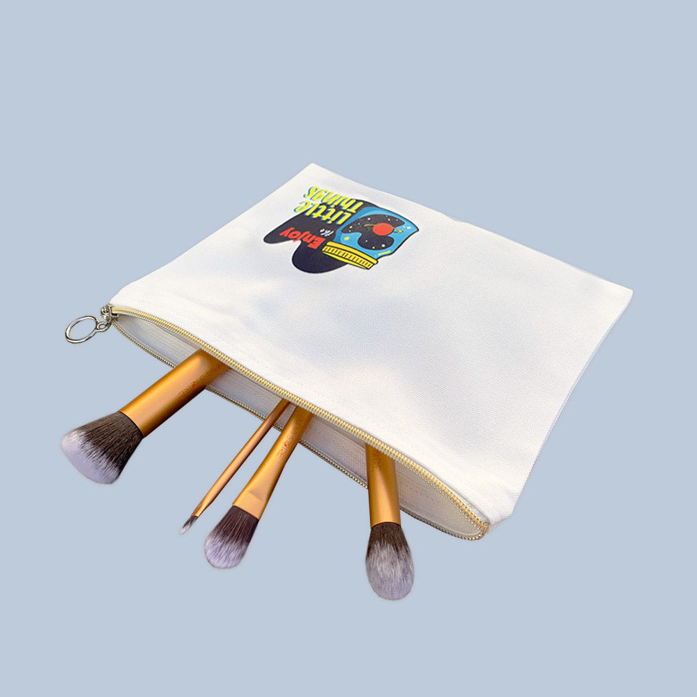 Enjoy Little Things Multi-Purpose Canvas Pouch