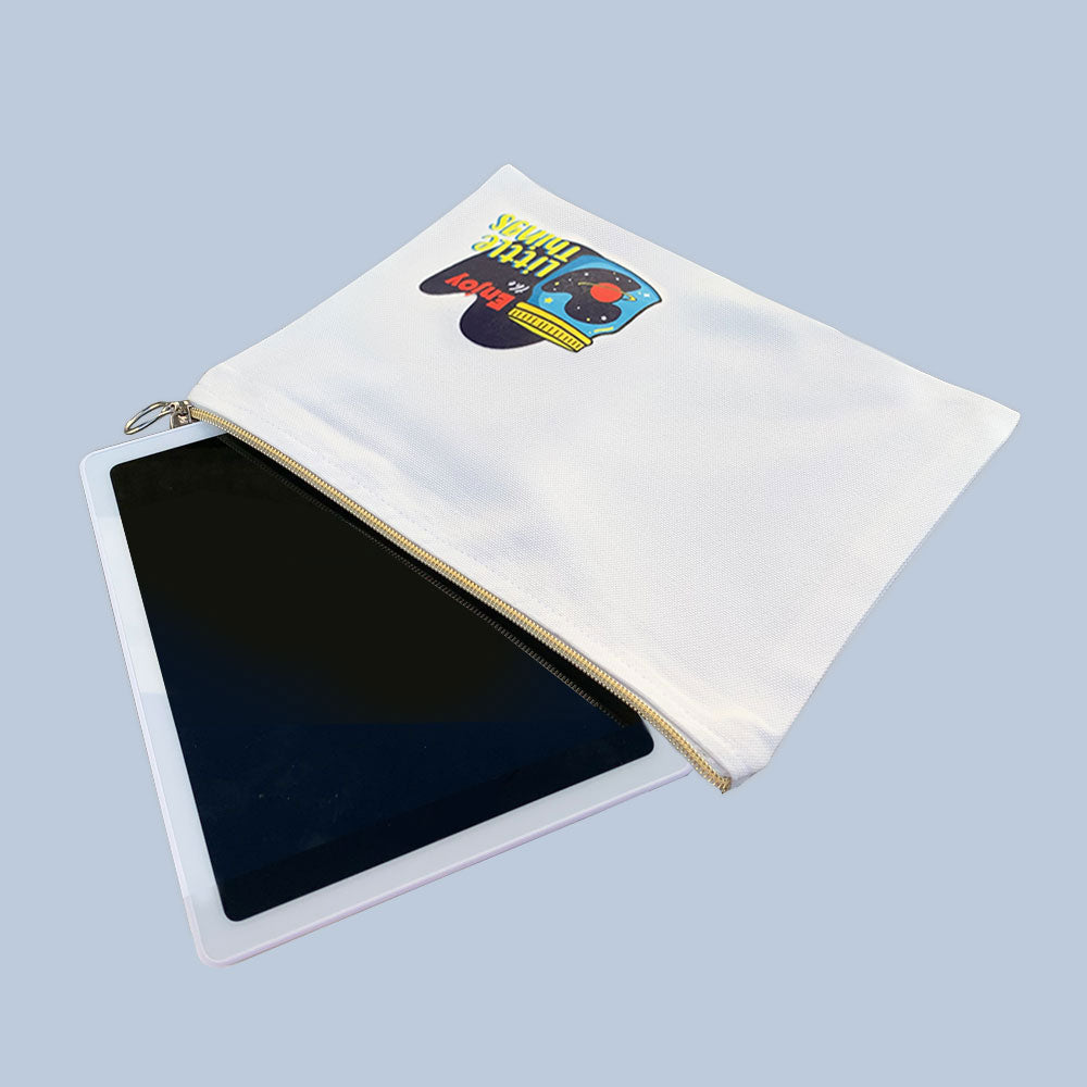 Enjoy Little Things Multi-Purpose Canvas Pouch