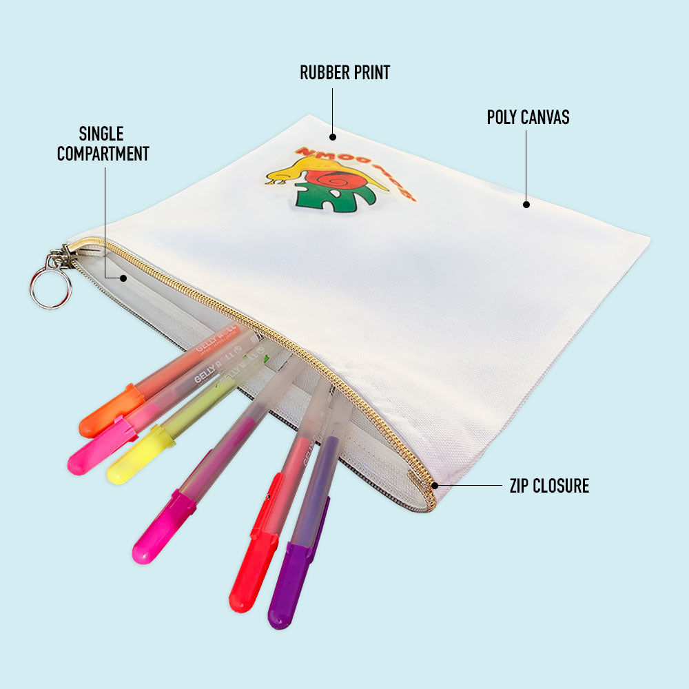 Slow Down Graphic Multi-Purpose Canvas Pouch
