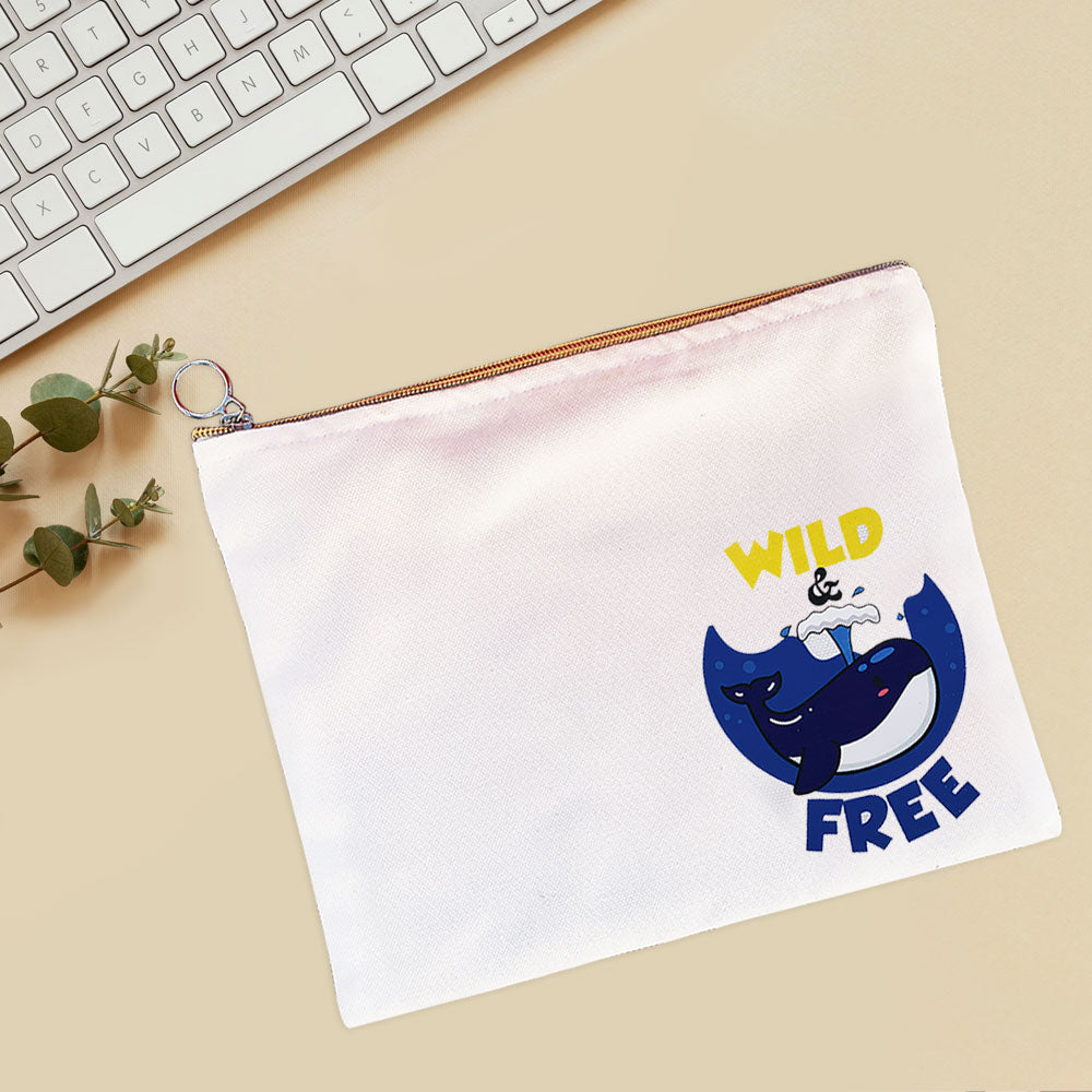 Wild and Free Multi-Purpose Canvas Pouch