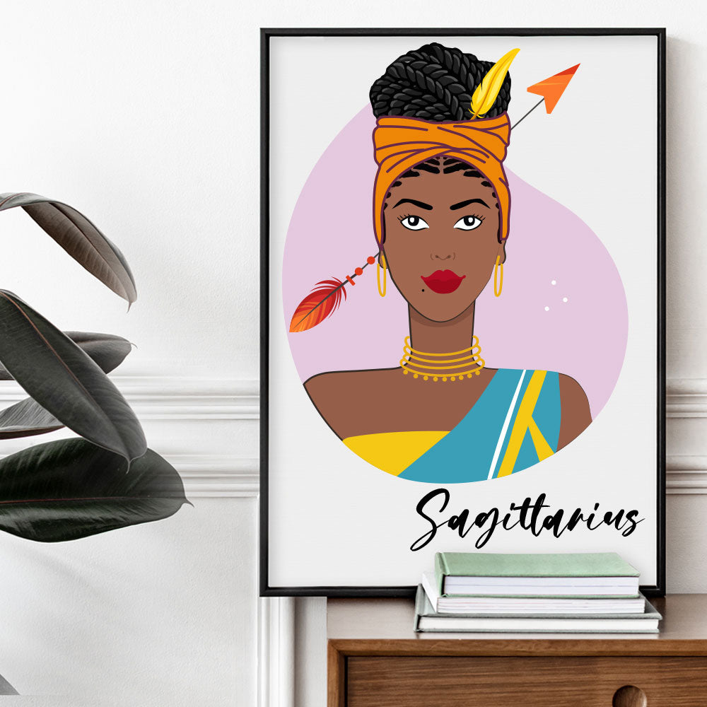 Sagittarius Girl Poster