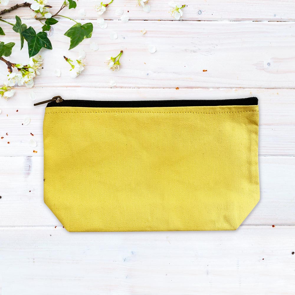 YOLO Multi-Purpose Yellow Cotton Pouch
