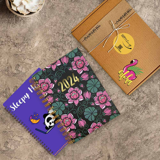 2024 Lotus Planner & Sleepy Panda Diary Combo