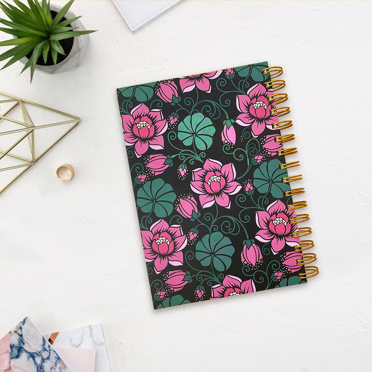 2024 Lotus Planner & Kraft Diary Combo