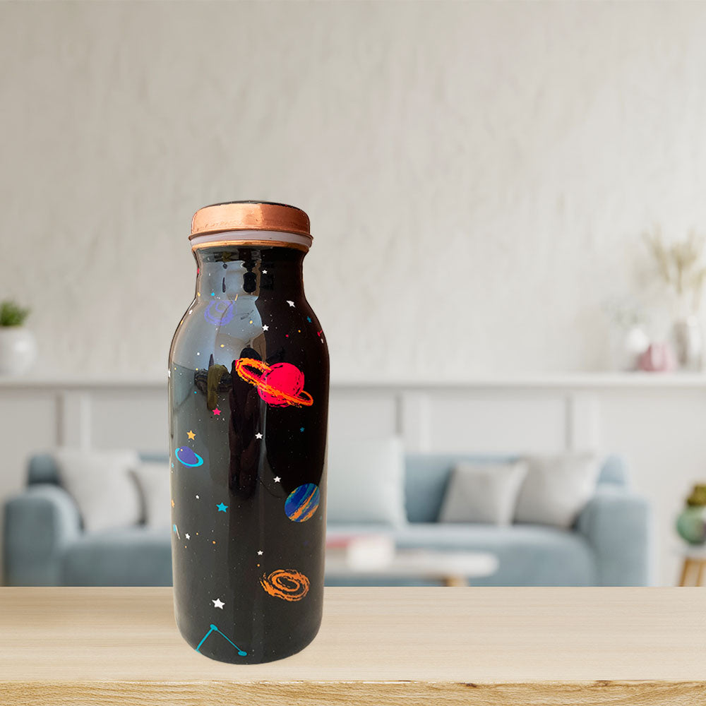 500 ML Small Space Meenakari Copper Bottle
