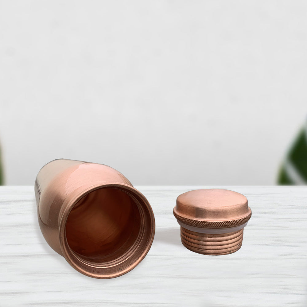 1L Fun Flamingo Design Hand-Painted Copper Bottle