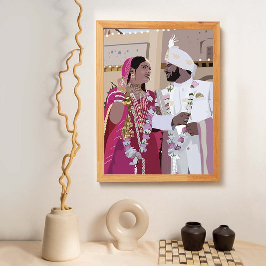 Customised Wedding Portrait Posters