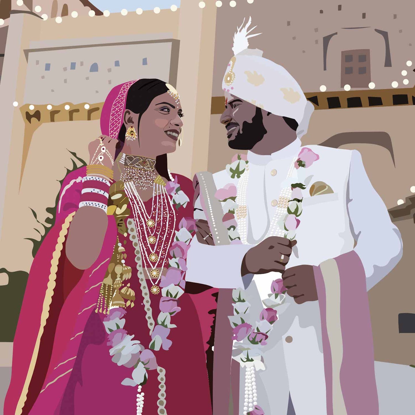 Customised Wedding Portrait Posters