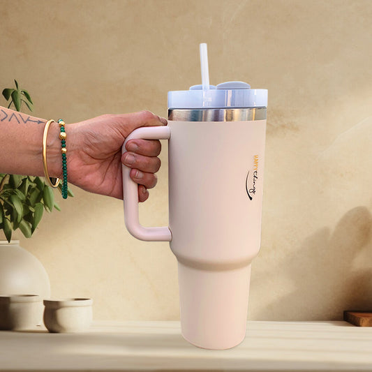 Stylish Stainless Steel Tumbler with Lid 1200ml