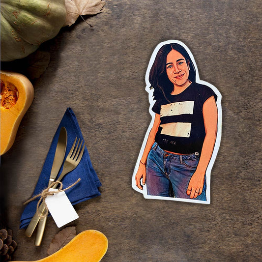 Super Cool Caricature Style Customised Fridge/ Cupboard Magnets for One