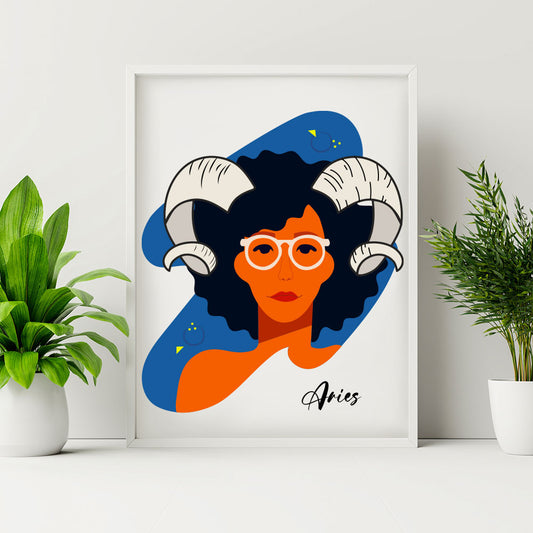 Aries Girl Poster