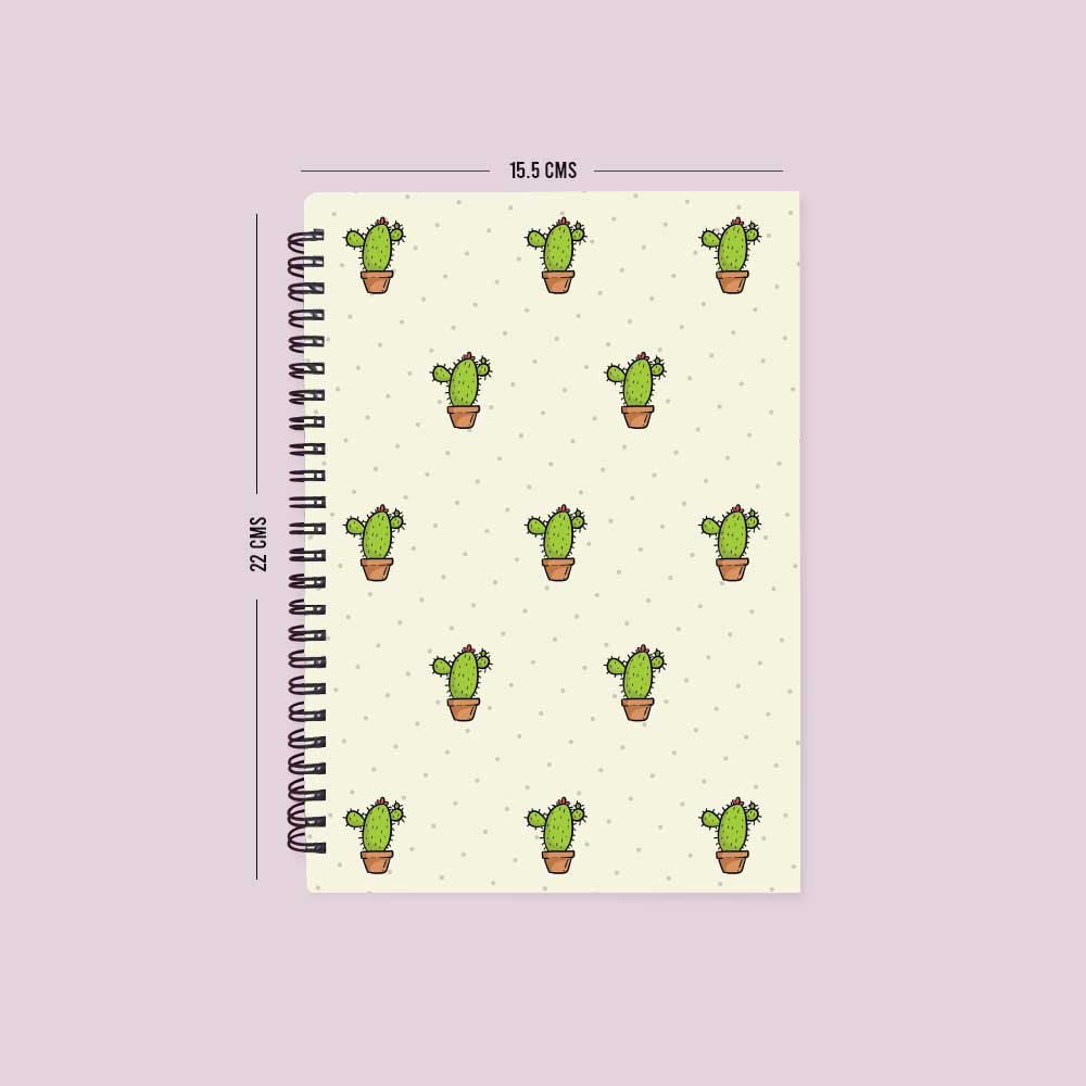 Cactus Diary Wire-O-Bound Graphic Diary/ Notebook