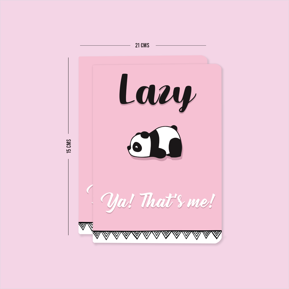 Lazy Panda Notebook