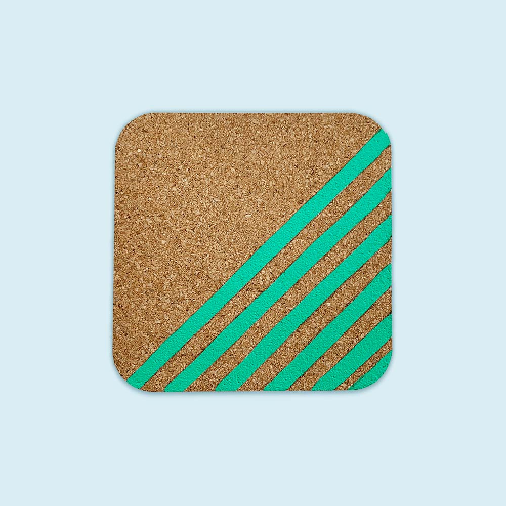 Gradient Lines Coaster Set