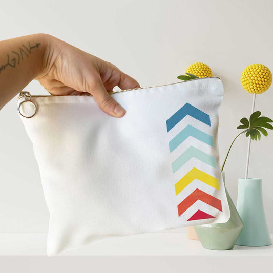 Direction Design Multi-Purpose Canvas Pouch