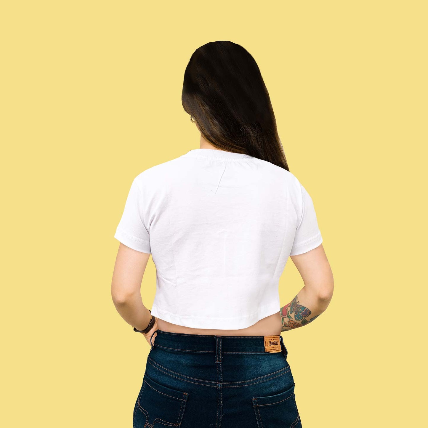 Stay Wild Graphic White trendy Crop-Top for Women and Girls