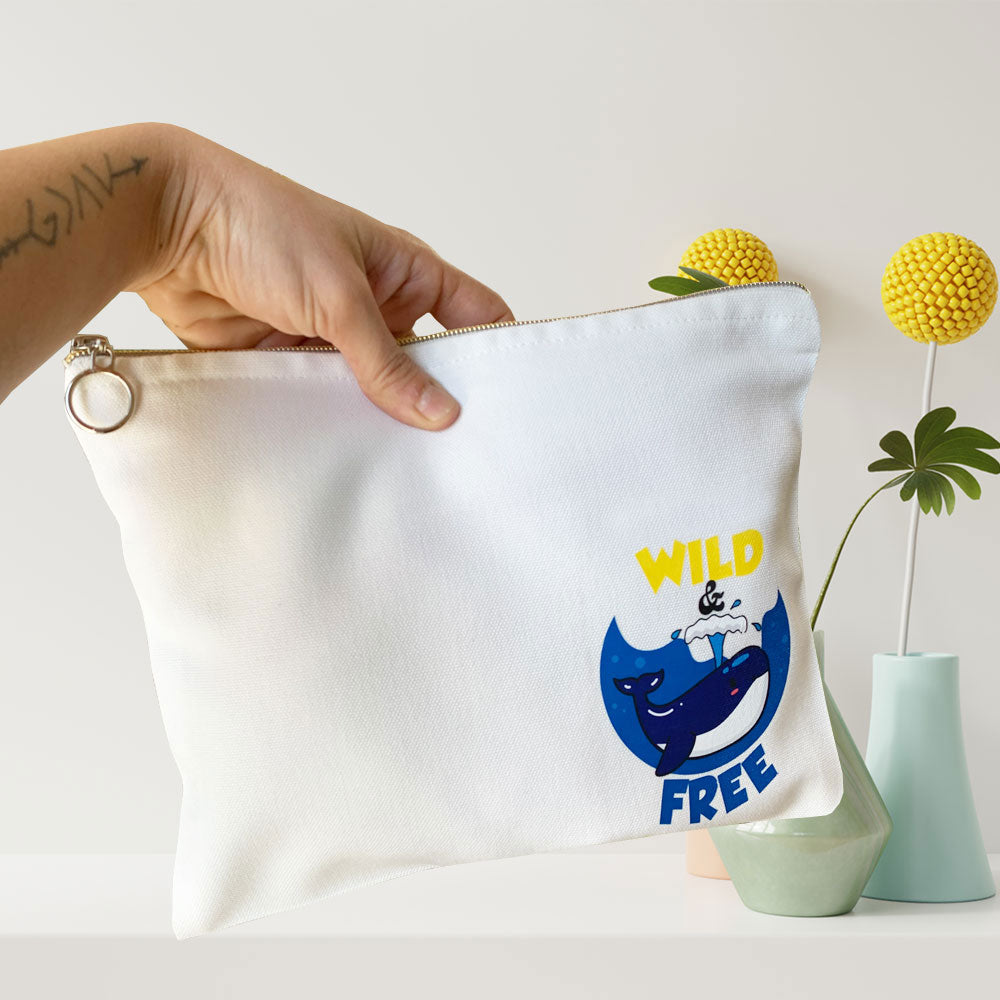 Wild and Free Multi-Purpose Canvas Pouch