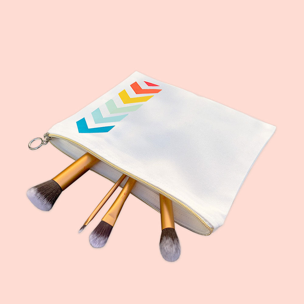 Direction Design Multi-Purpose Canvas Pouch