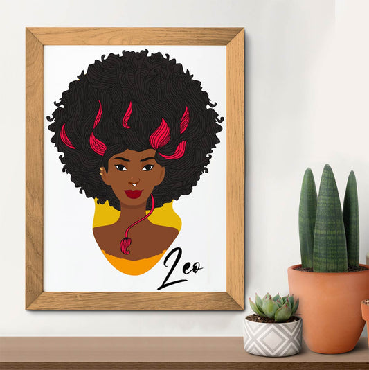 Leo Girl Poster