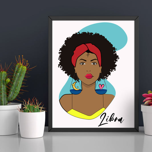 Libra Girl Poster