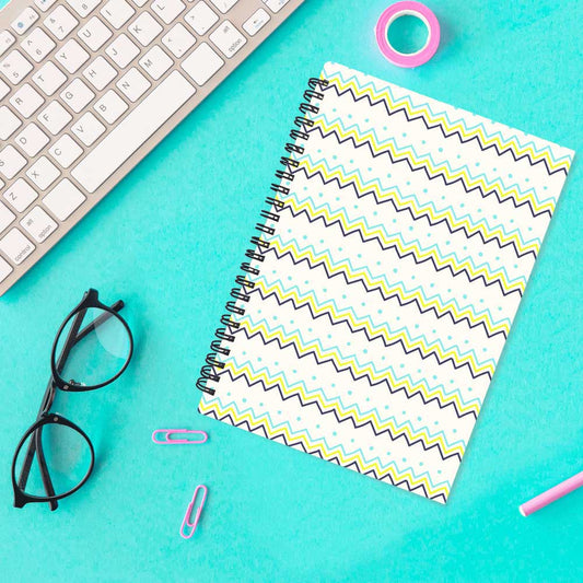 Zig-Zag Diary Wire-O-Bound Graphic Diary/ Notebook