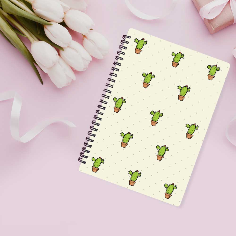 Cactus Diary Wire-O-Bound Graphic Diary/ Notebook