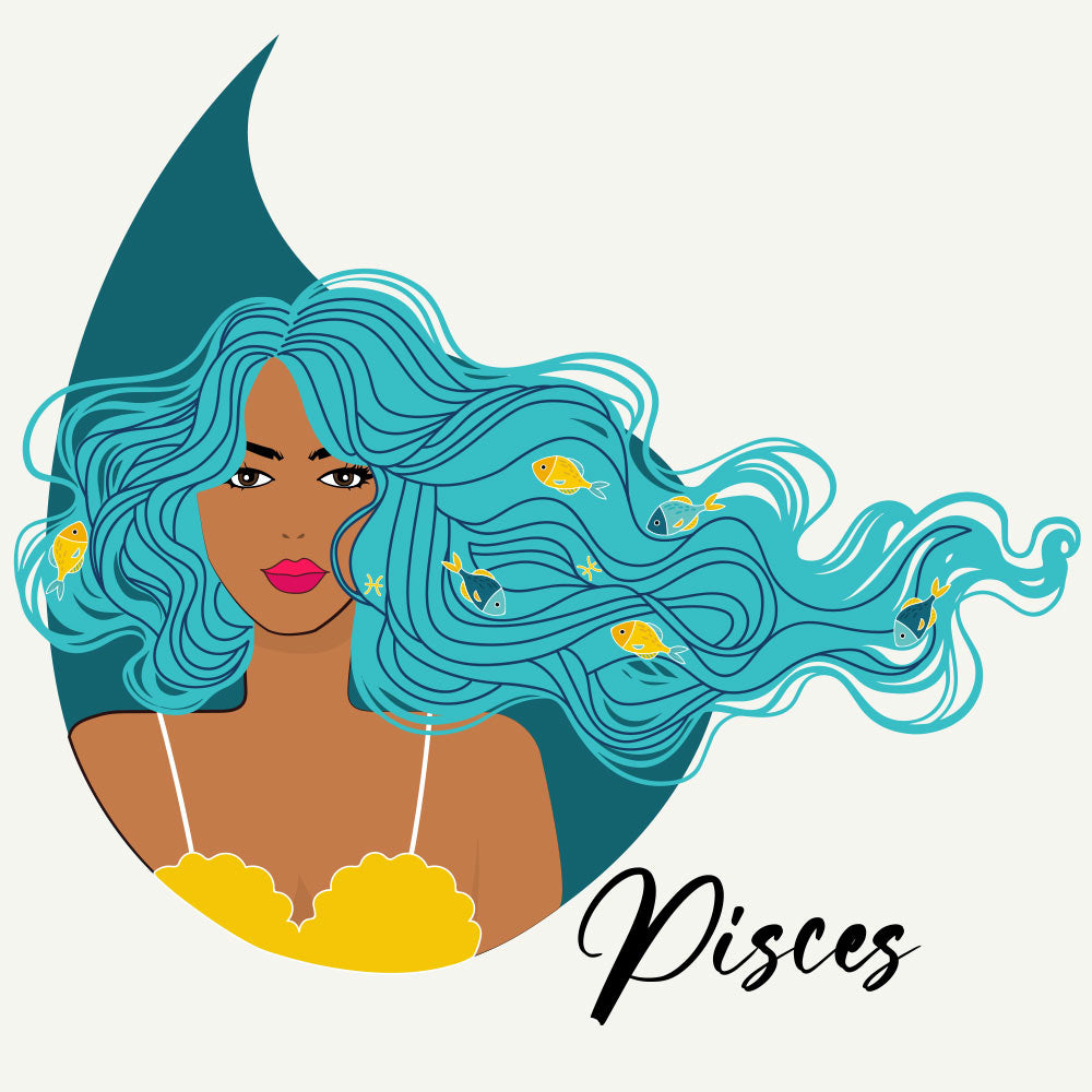 Pisces Girl Poster