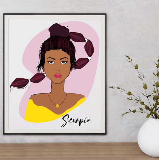 Scorpio Girl Poster